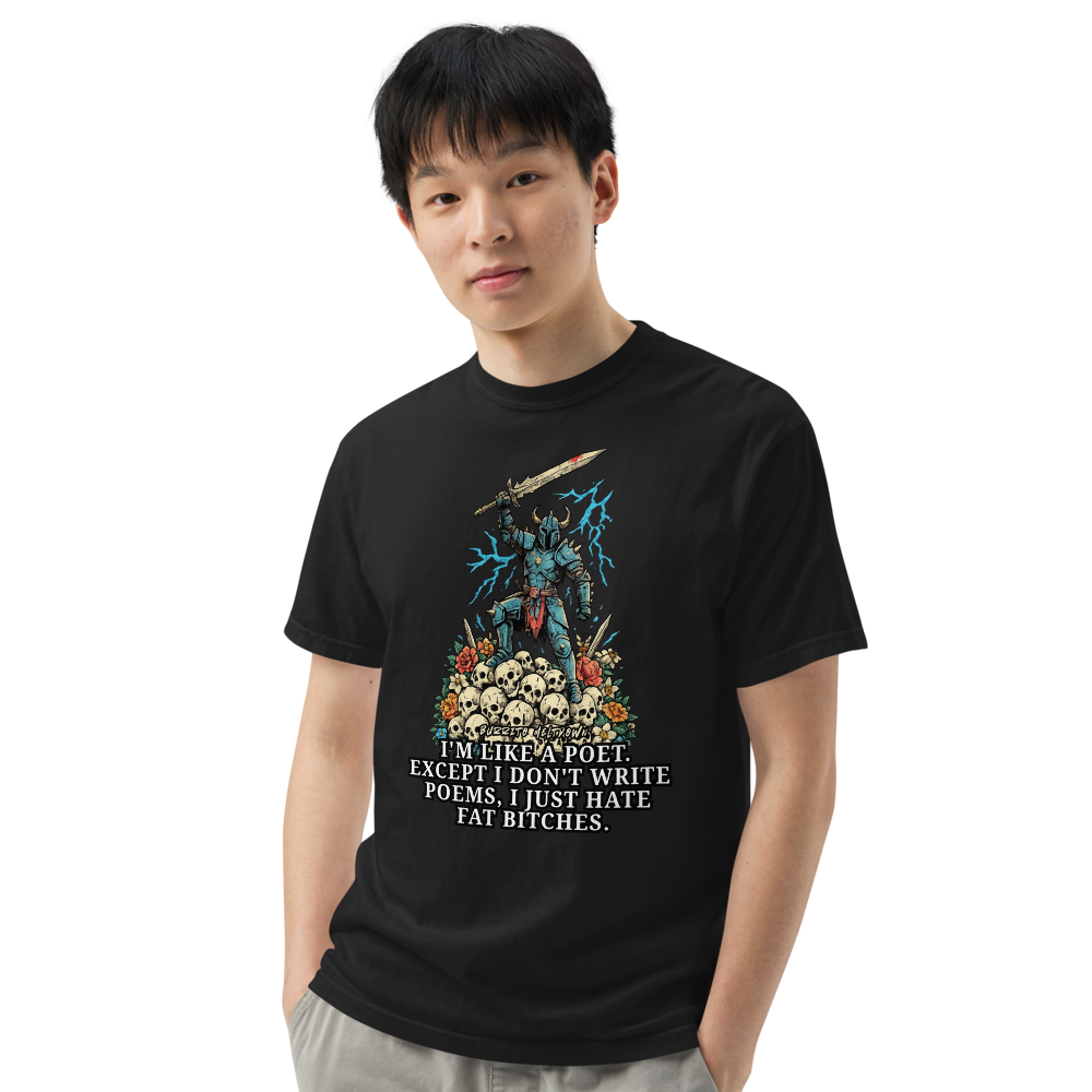 Like A Poet – Skull Knight Tee Mockup