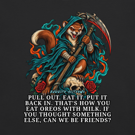 How You Eat Oreos – Reaper Fox Skull Tee Mockup