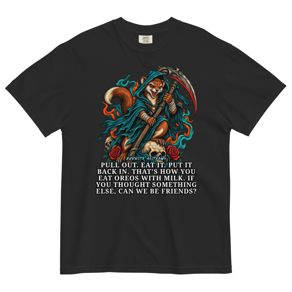 How You Eat Oreos – Reaper Fox Skull Tee Mockup