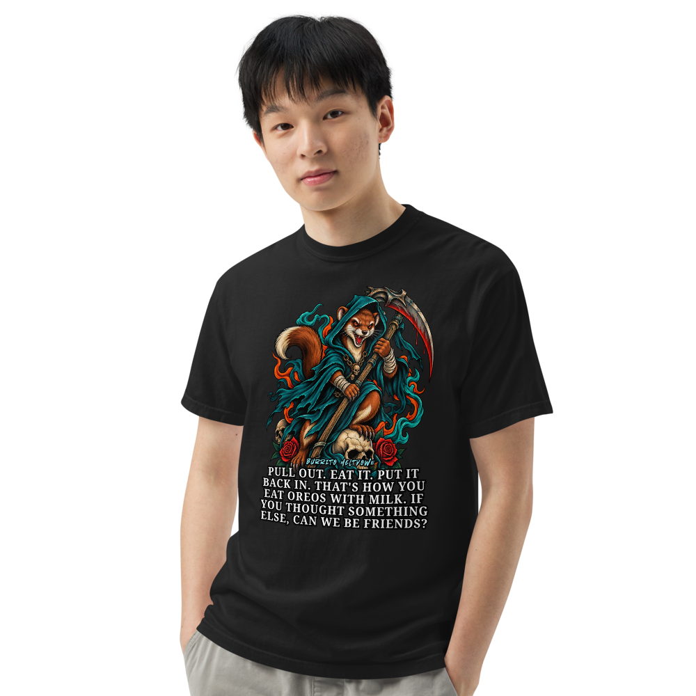 How You Eat Oreos – Reaper Fox Skull Tee Mockup