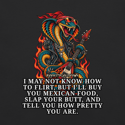 Buy You Mexican Food – Snake Guitar Tee Mockup