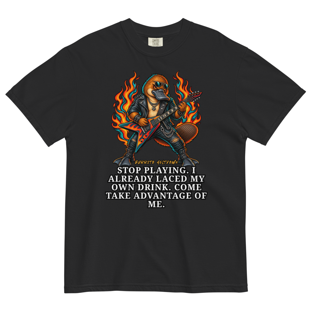 Laced My Own Drink – Rocker Platypus Tee Mockup