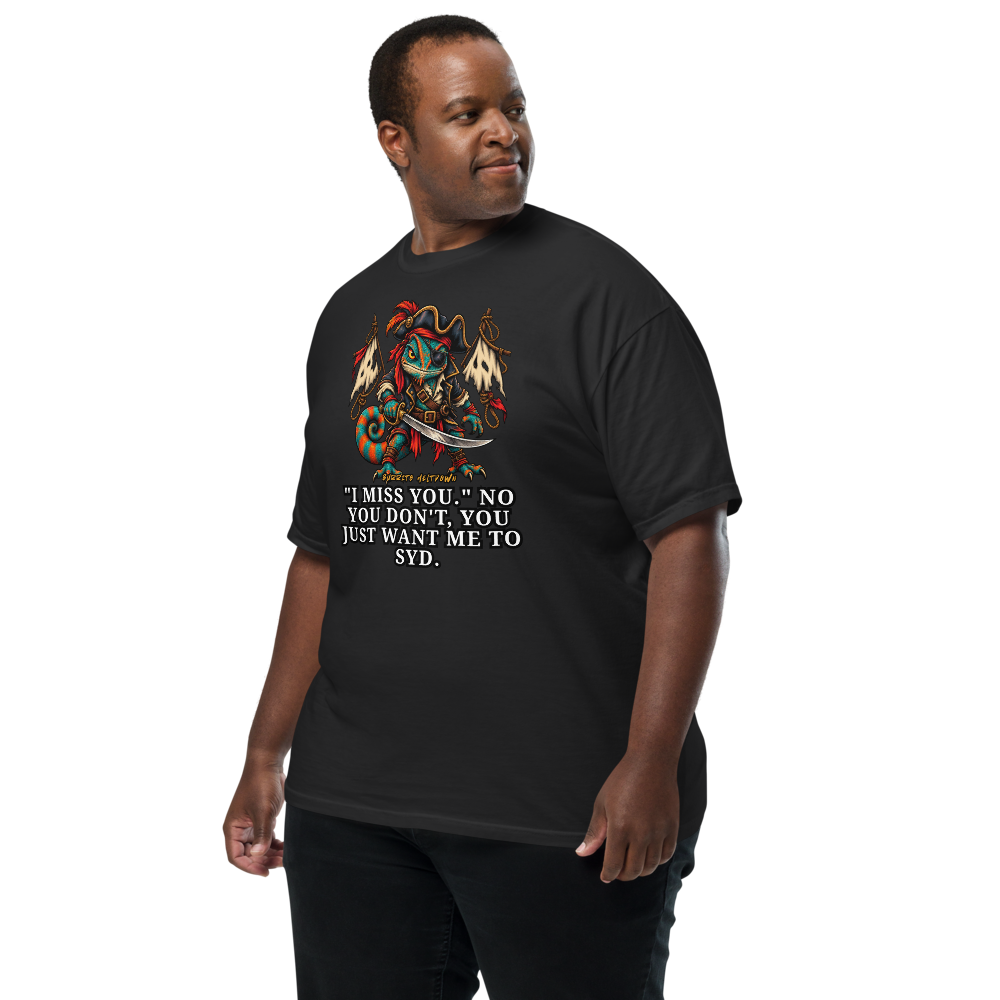 I Miss You – Pirate Chameleon Tee Mockup