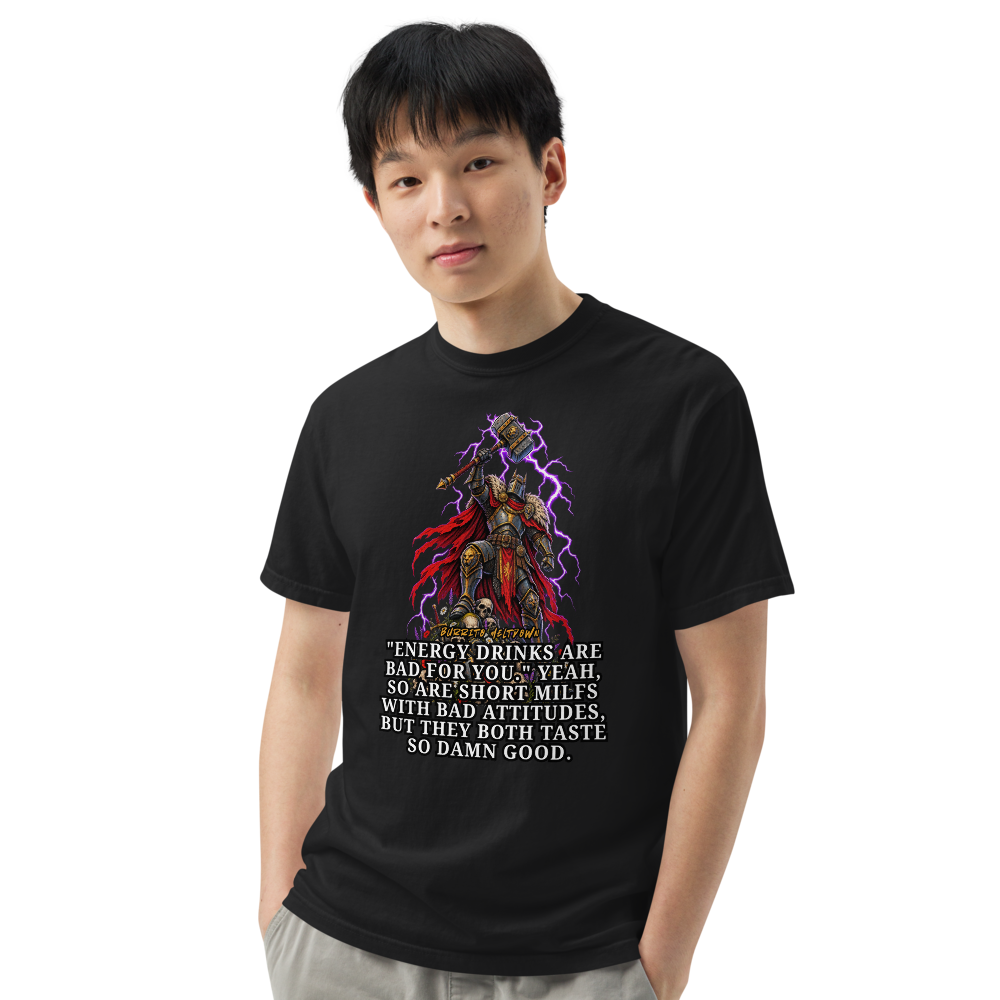 Energy Drinks Are Bad For You – Skull Hammer Warrior Tee Mockup