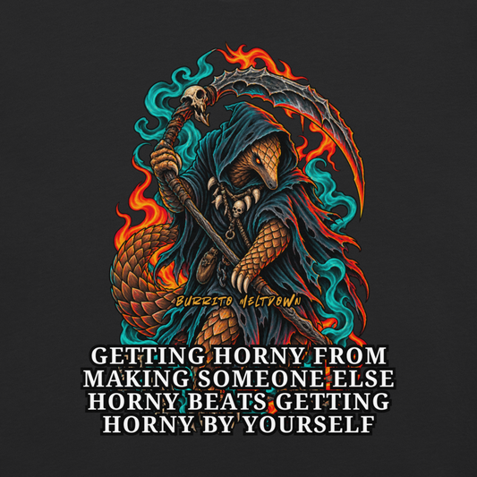 More Fun Than Doing It Alone – Pangolin Reaper Skull Tee Mockup