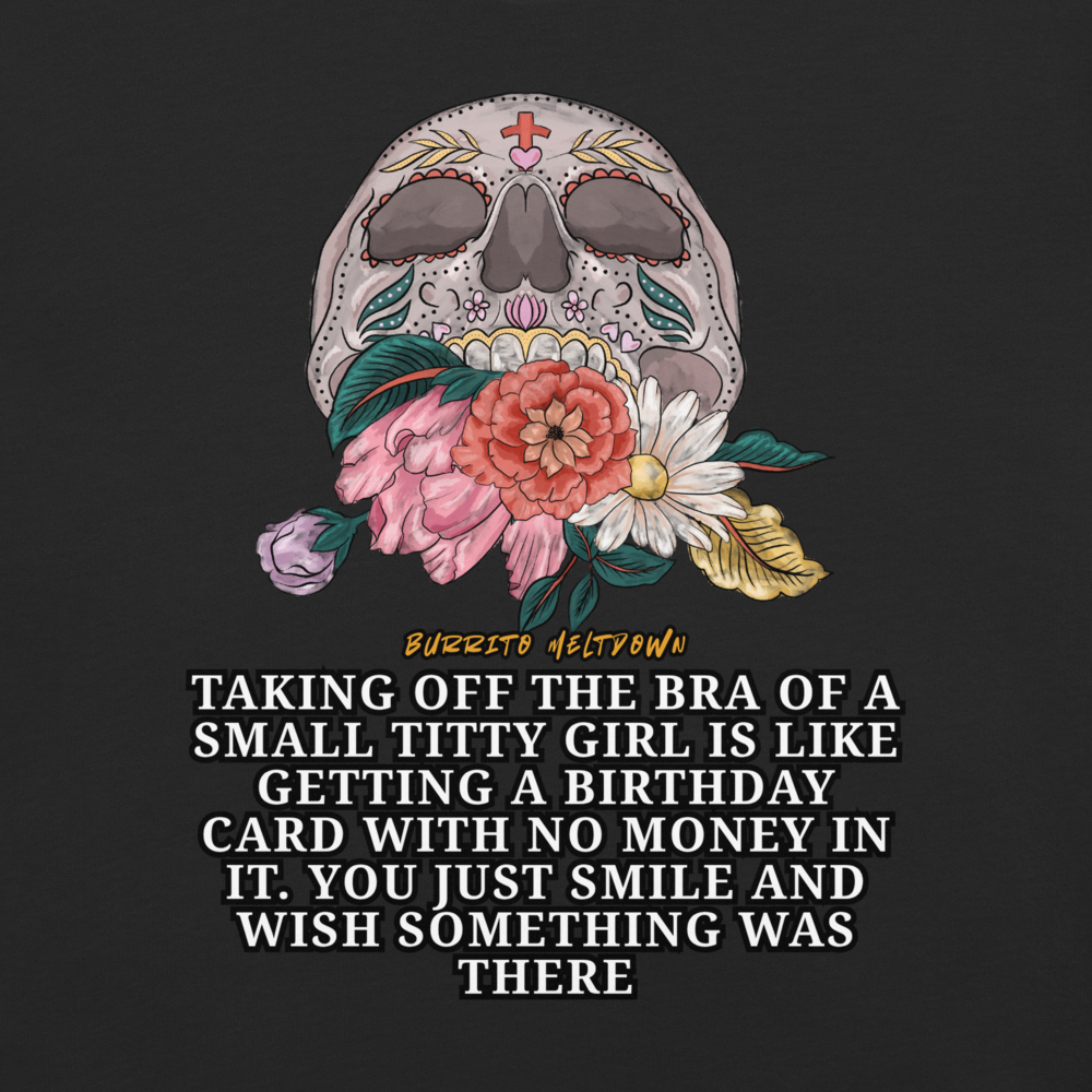 Birthday Card With No Money – Sugar Skull Tee Mockup