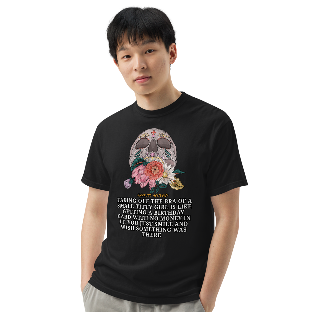 Birthday Card With No Money – Sugar Skull Tee Mockup