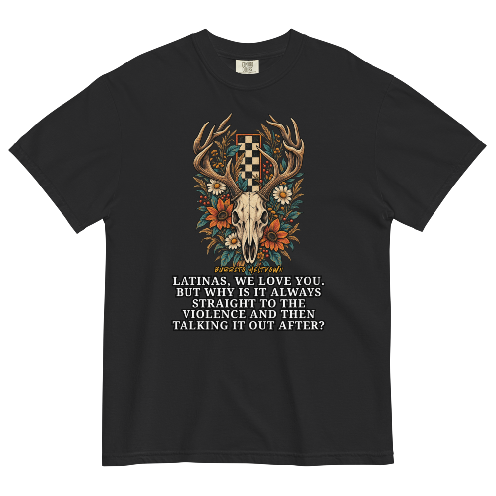 Straight To The Violence – Deer Skull Tee Mockup