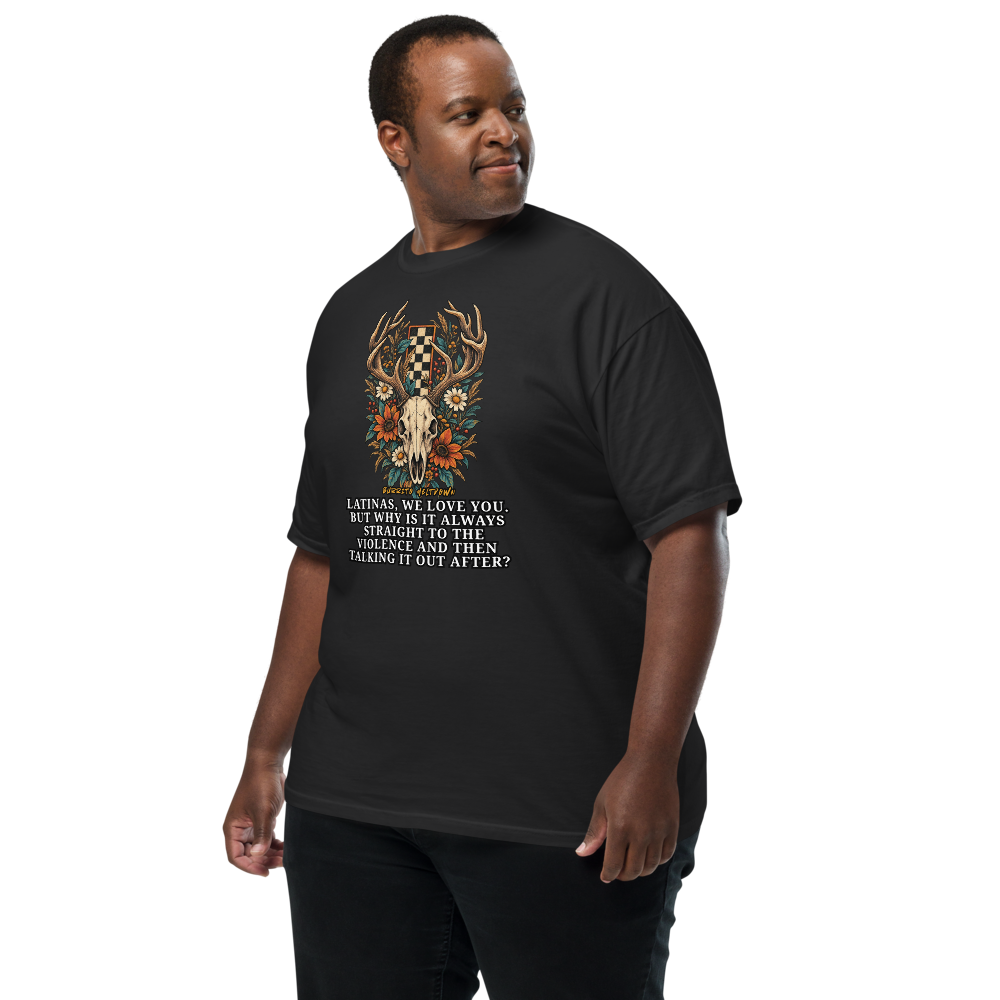 Straight To The Violence – Deer Skull Tee Mockup