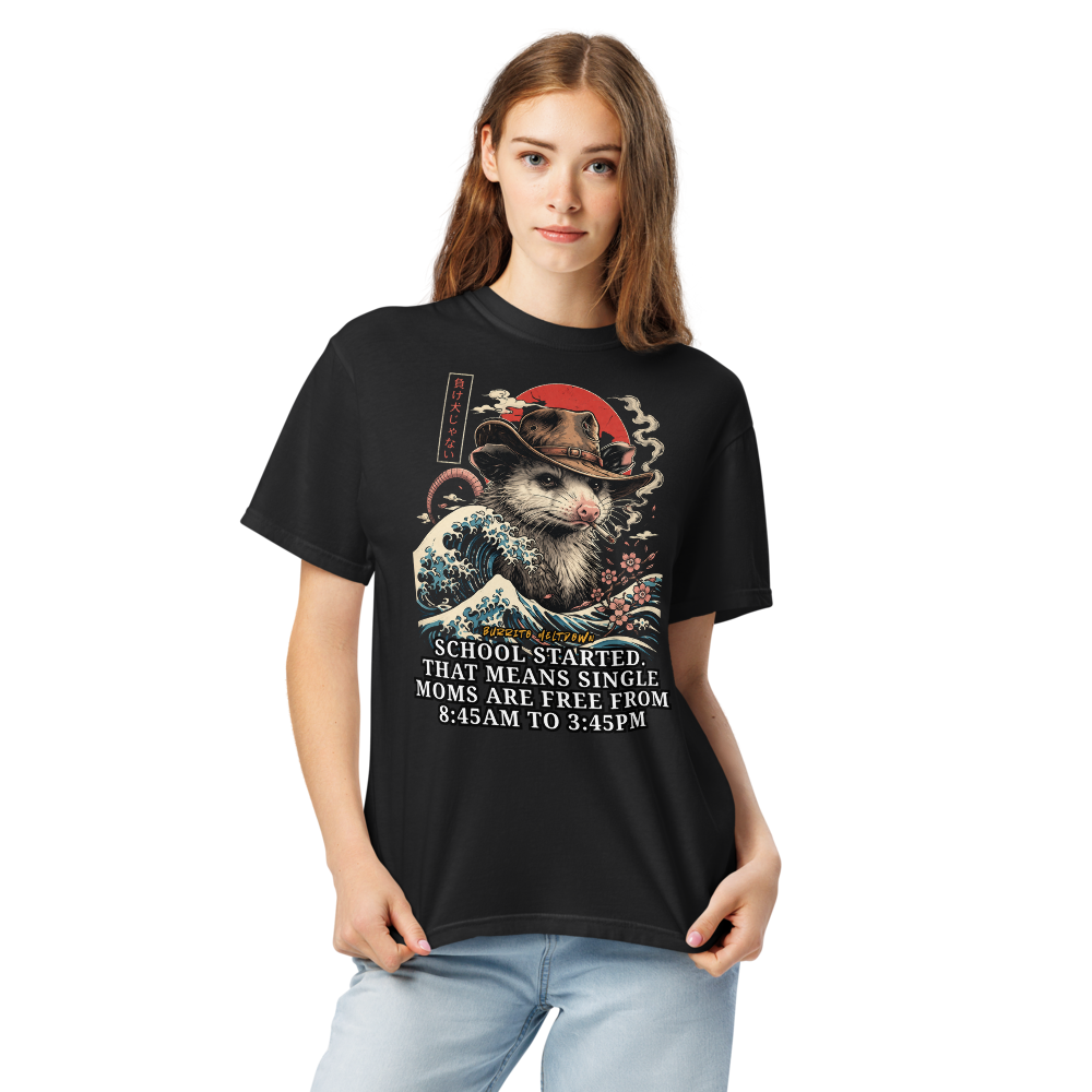 School Started – Cowboy Opossum Tee Mockup