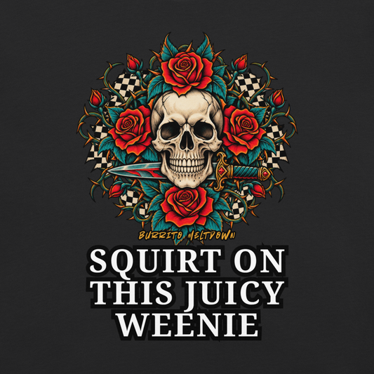 Juicy Weenie – Rose Skull Tee Mockup