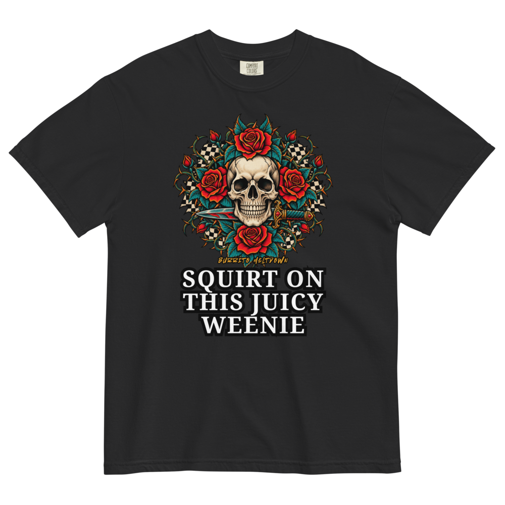 Juicy Weenie – Rose Skull Tee Mockup