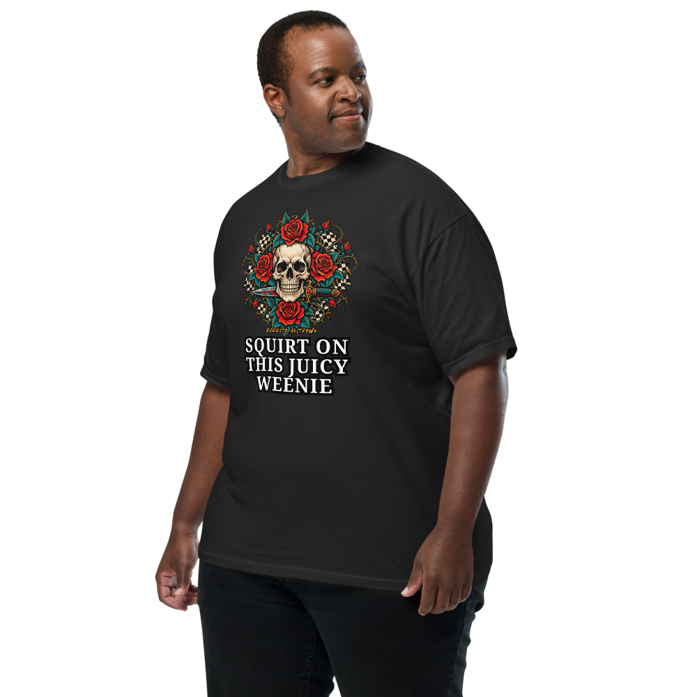 Juicy Weenie – Rose Skull Tee Mockup
