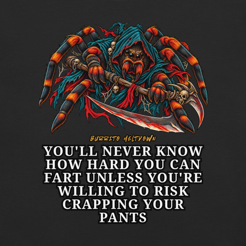 How Hard You Can Fart – Spider Warrior Tee Mockup