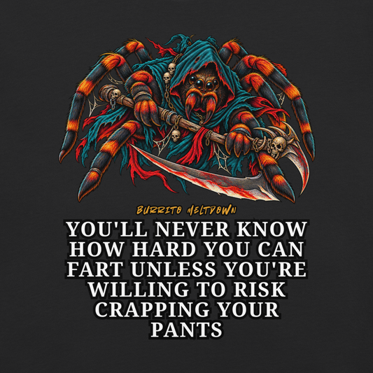 How Hard You Can Fart – Spider Warrior Tee Mockup