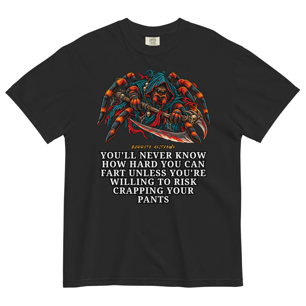 How Hard You Can Fart – Spider Warrior Tee Mockup