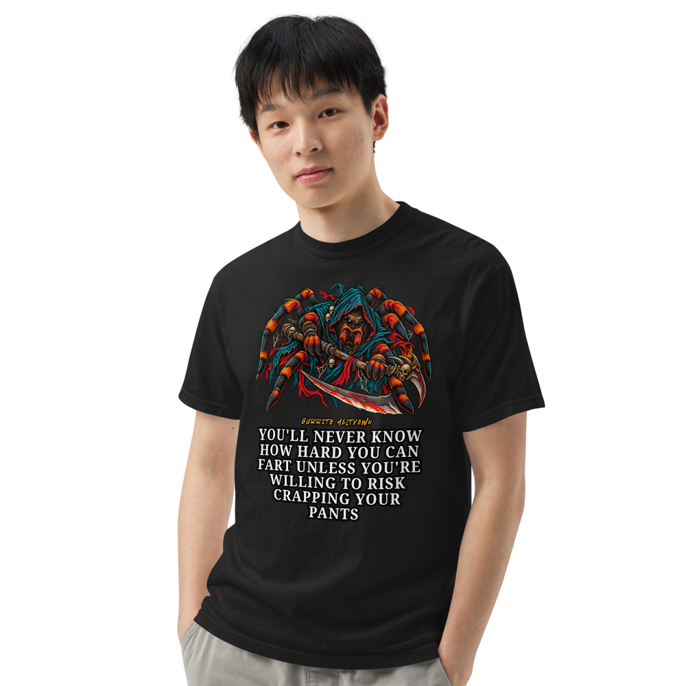 How Hard You Can Fart – Spider Warrior Tee Mockup