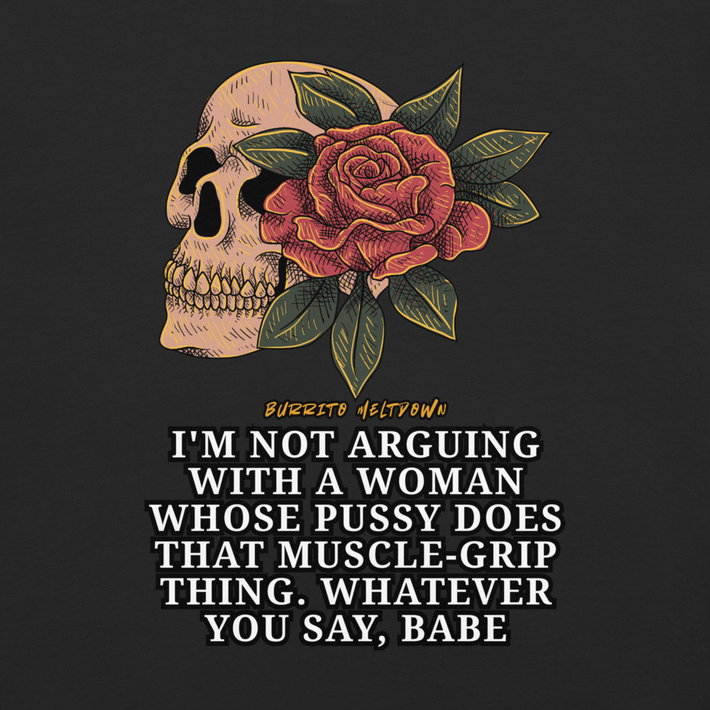 Whatever You Say Babe – Rose Skull Tee Mockup