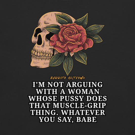 Whatever You Say Babe – Rose Skull Tee Mockup