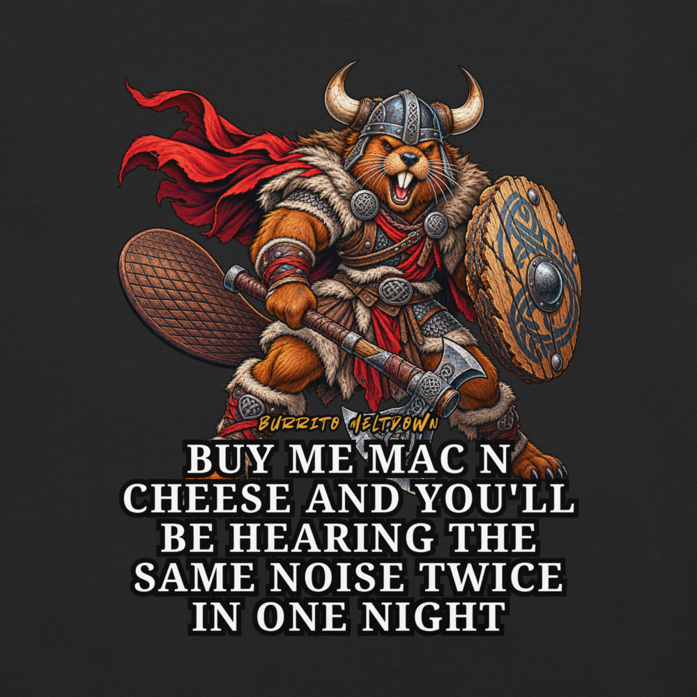 Buy Me Mac N Cheese – Lion Viking Warrior Tee Mockup