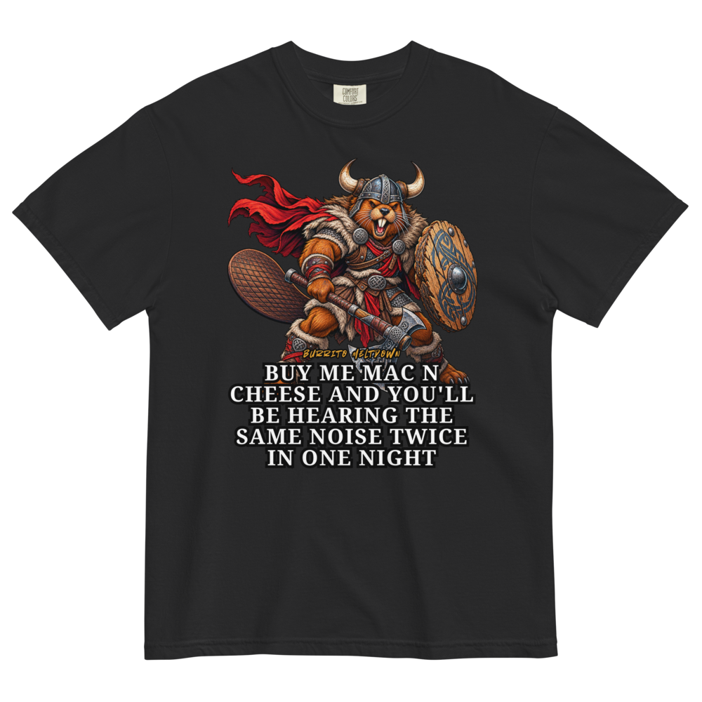 Buy Me Mac N Cheese – Lion Viking Warrior Tee Mockup