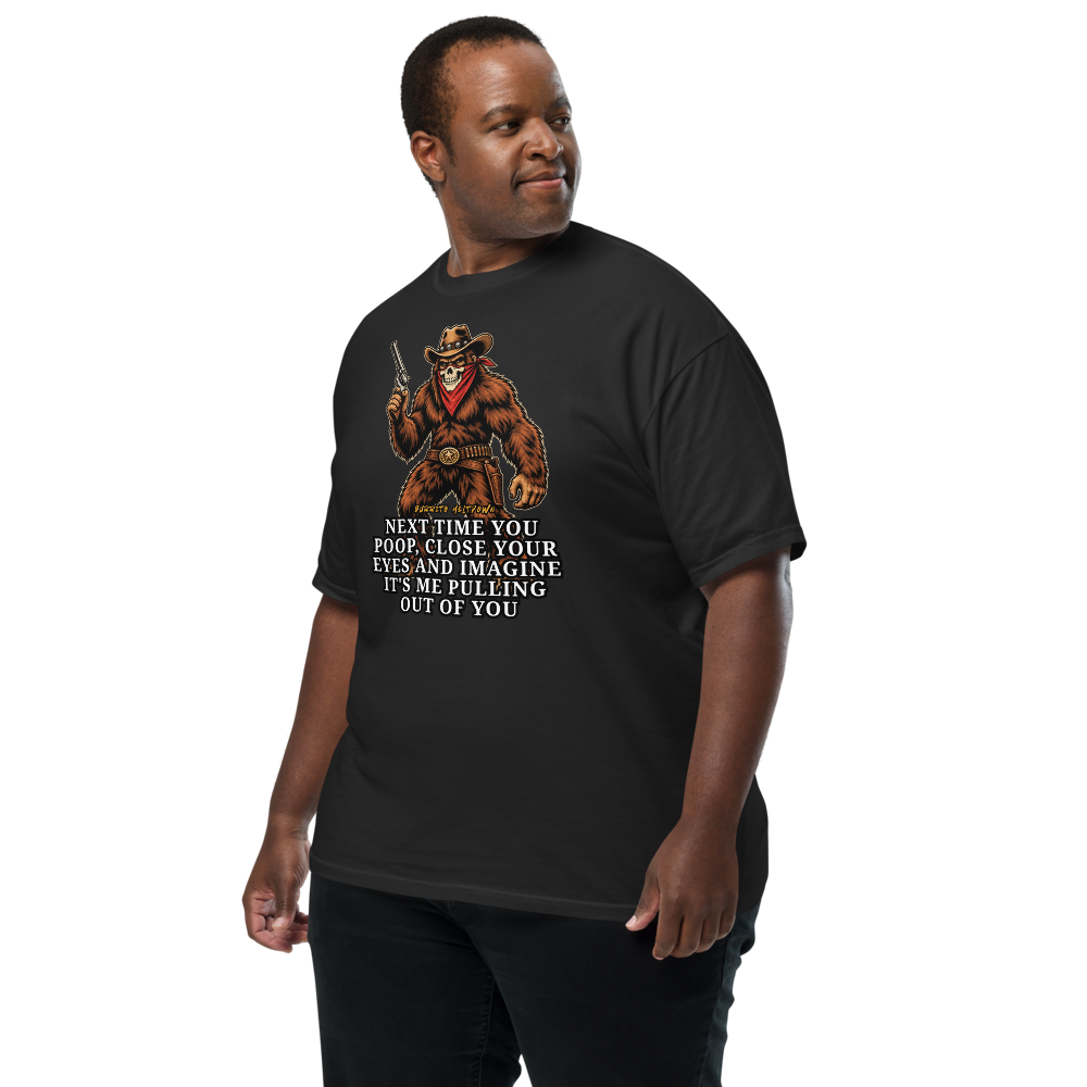 Next Time You Close Your Eyes – Cowboy Bigfoot Tee Mockup