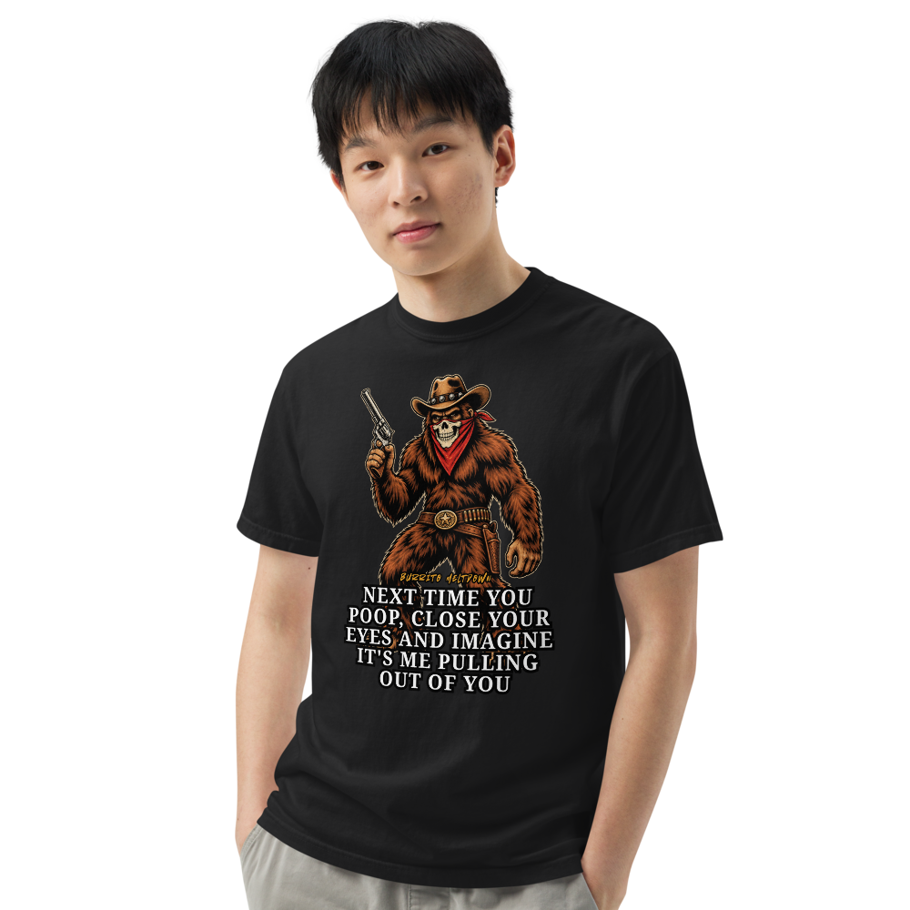 Next Time You Close Your Eyes – Cowboy Bigfoot Tee Mockup