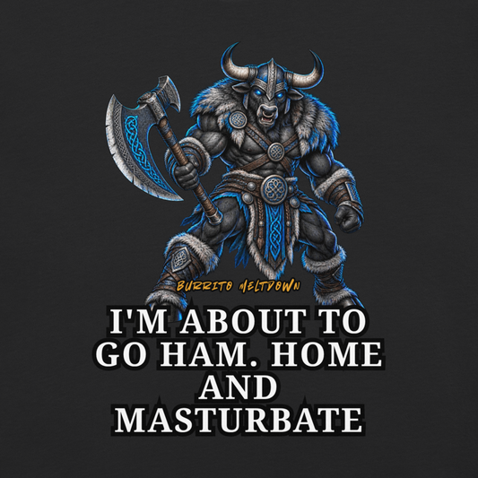 About To Go HAM – Wolf Viking Warrior Tee Mockup