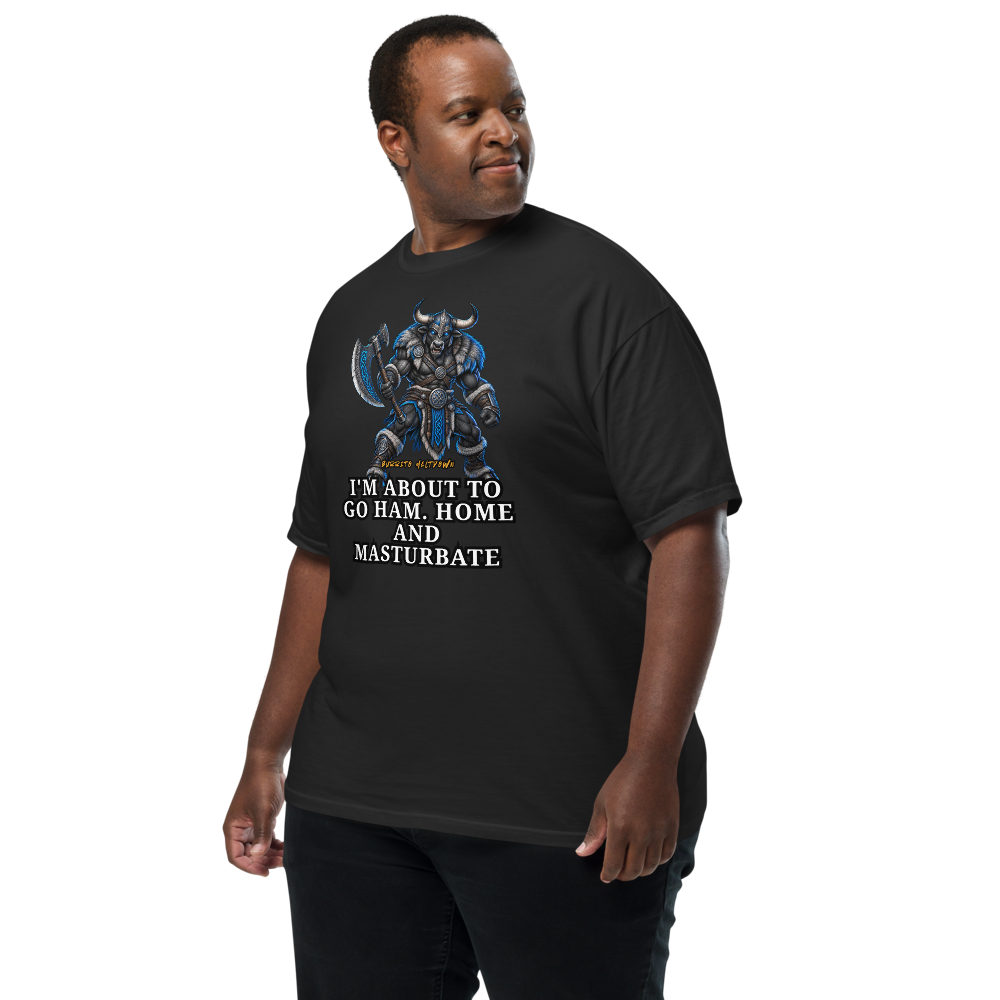 About To Go HAM – Wolf Viking Warrior Tee Mockup