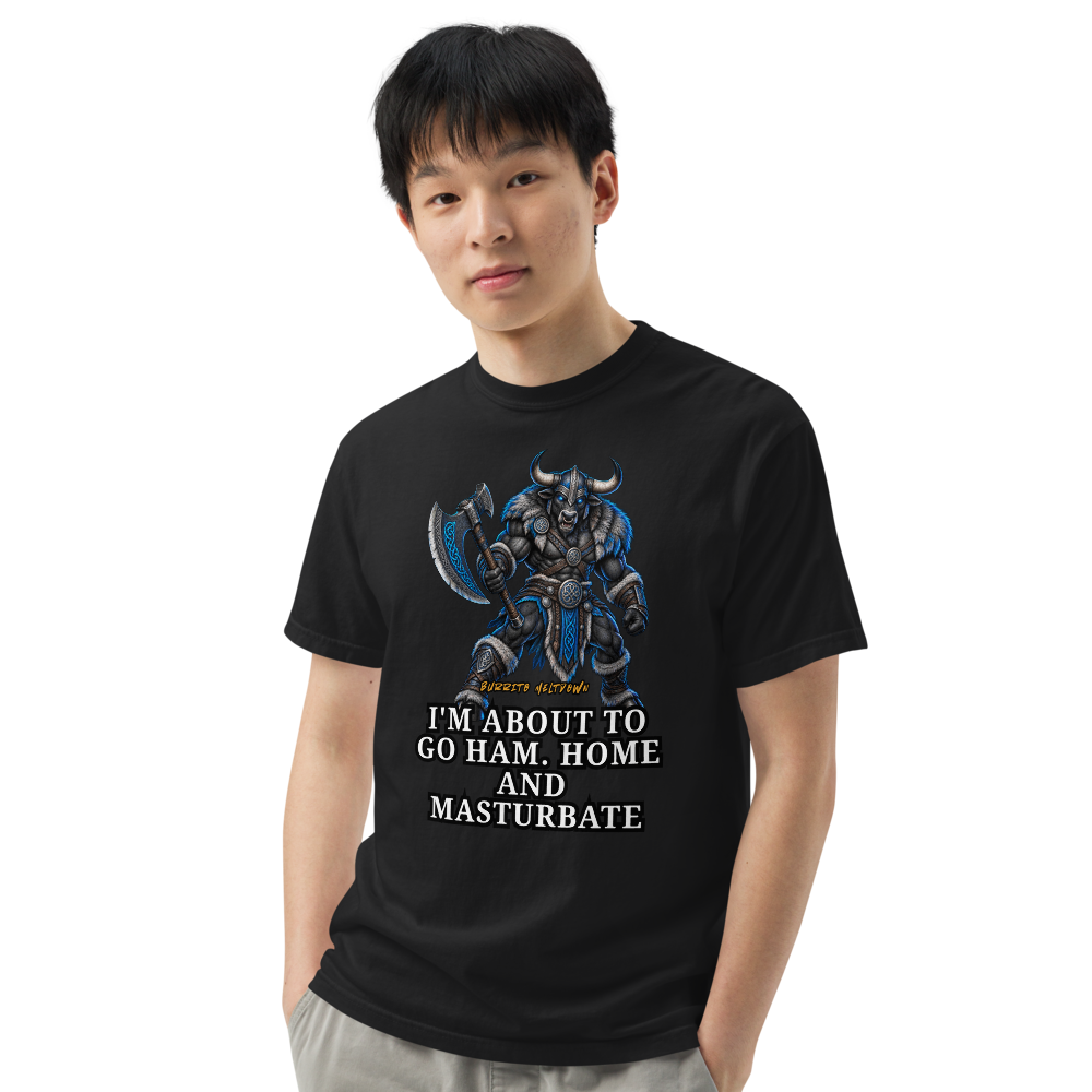 About To Go HAM – Wolf Viking Warrior Tee Mockup
