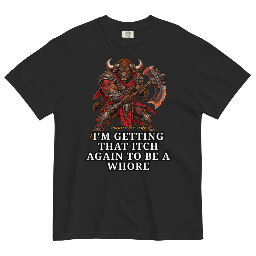 Getting That Itch Again – Demon Bull Warrior Tee Mockup