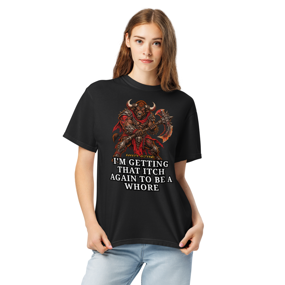 Getting That Itch Again – Demon Bull Warrior Tee Mockup