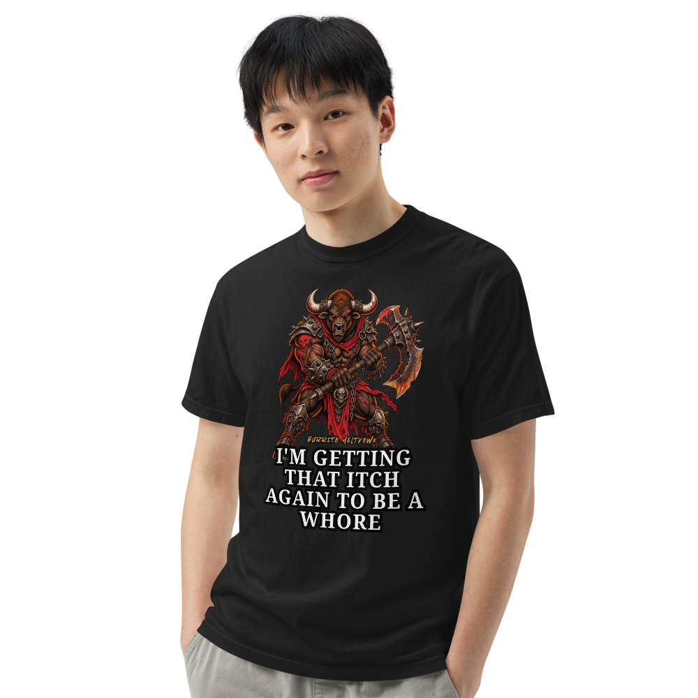Getting That Itch Again – Demon Bull Warrior Tee Mockup