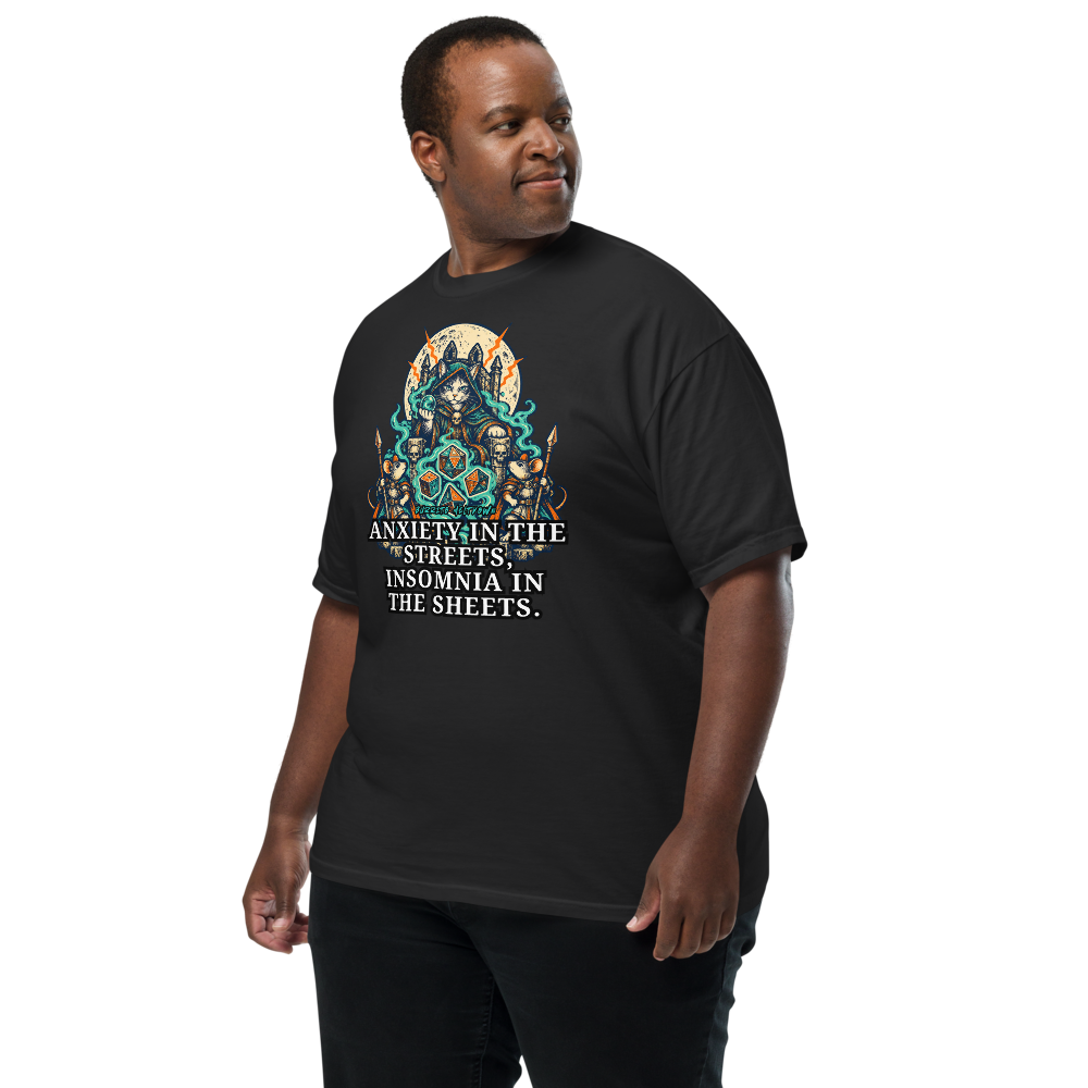 Anxiety in the Streets – Moon Cat Wizard Tee Mockup