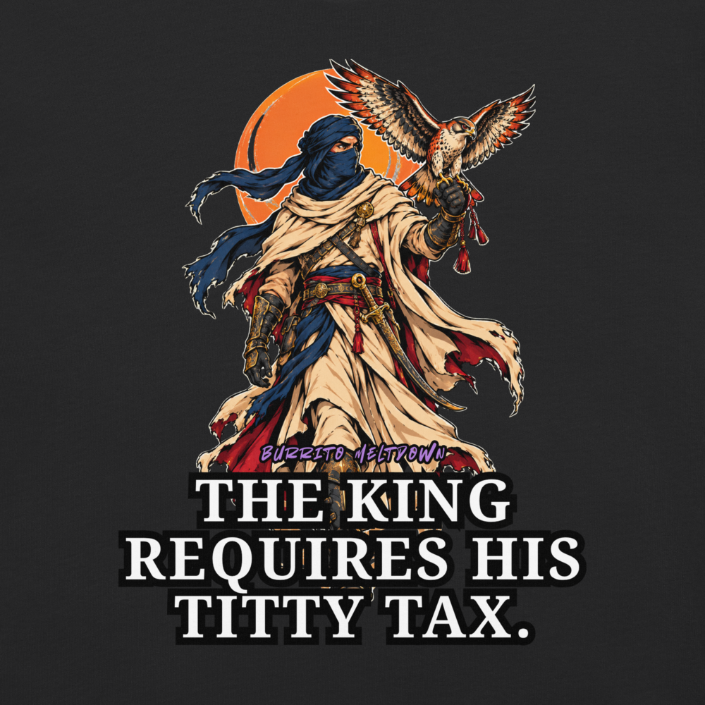 The King Requires His Tax – Owl Warrior Tee Mockup