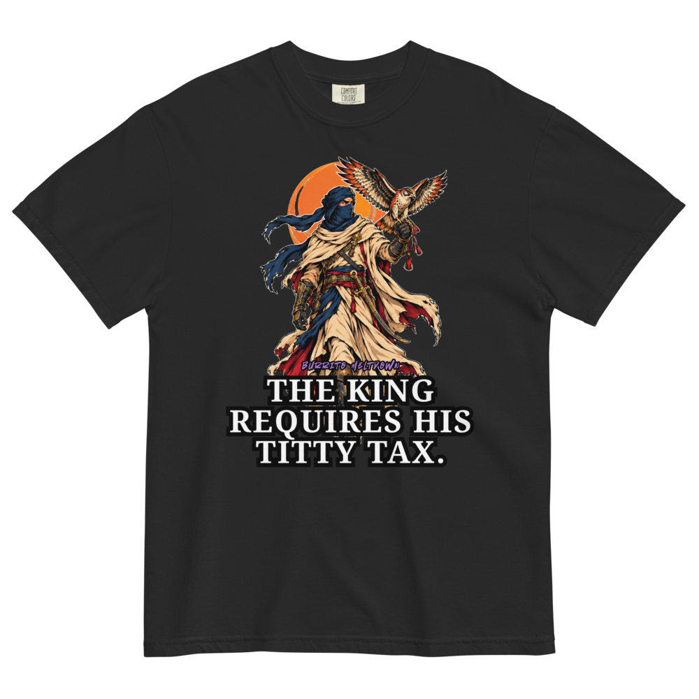 The King Requires His Tax – Owl Warrior Tee Mockup