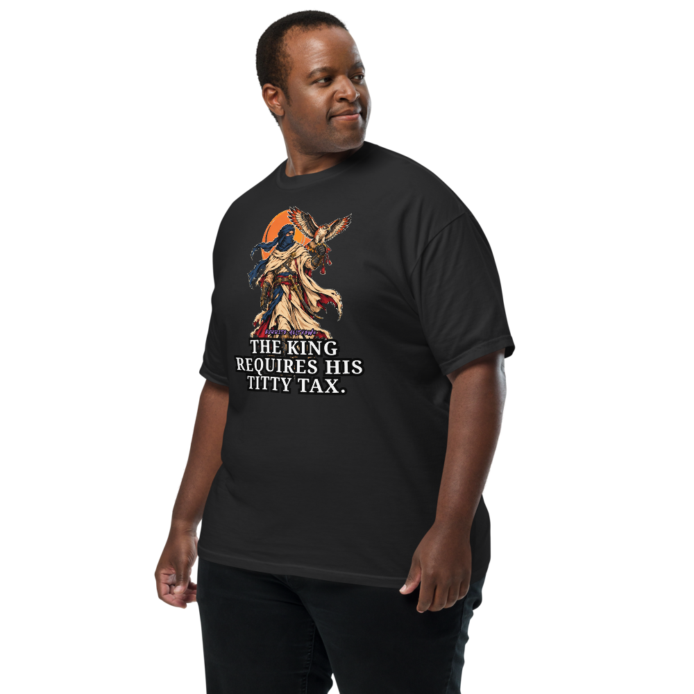 The King Requires His Tax – Owl Warrior Tee Mockup