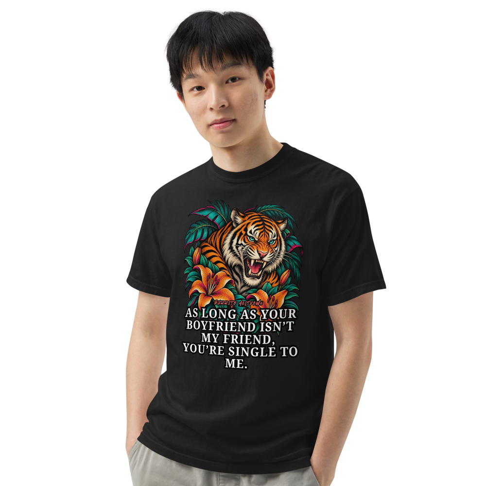 You Are Single to Me – Jungle Tiger Tee Mockup