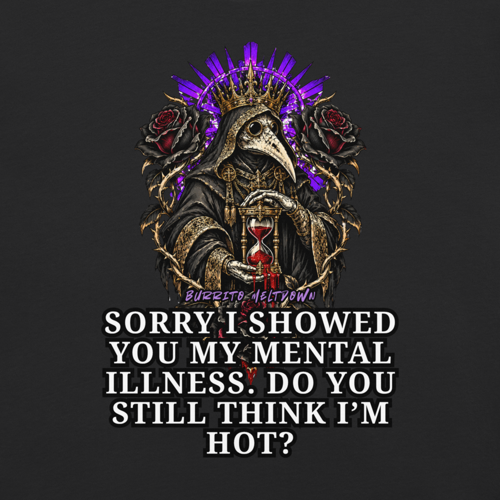 Do You Still Think I Am Hot – Crowned Plague Doctor Tee Mockup