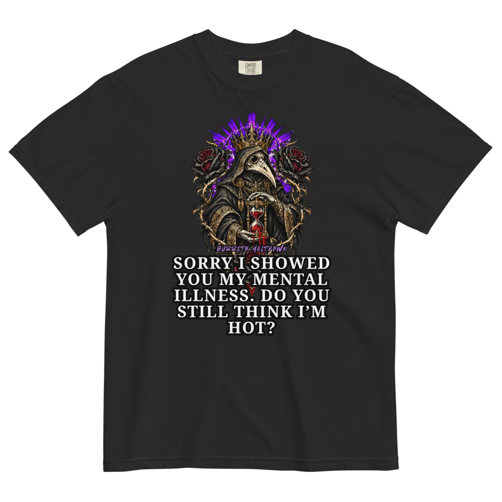 Do You Still Think I Am Hot – Crowned Plague Doctor Tee Mockup
