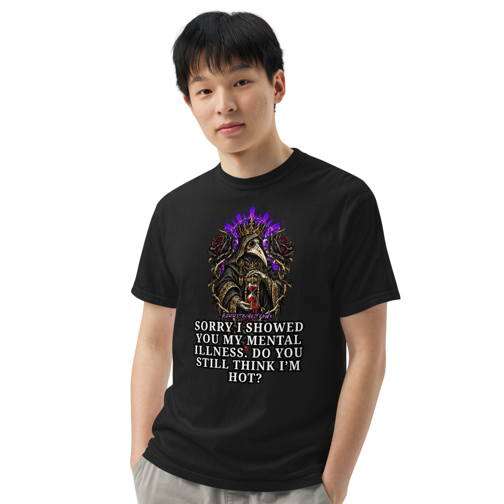 Do You Still Think I Am Hot – Crowned Plague Doctor Tee Mockup