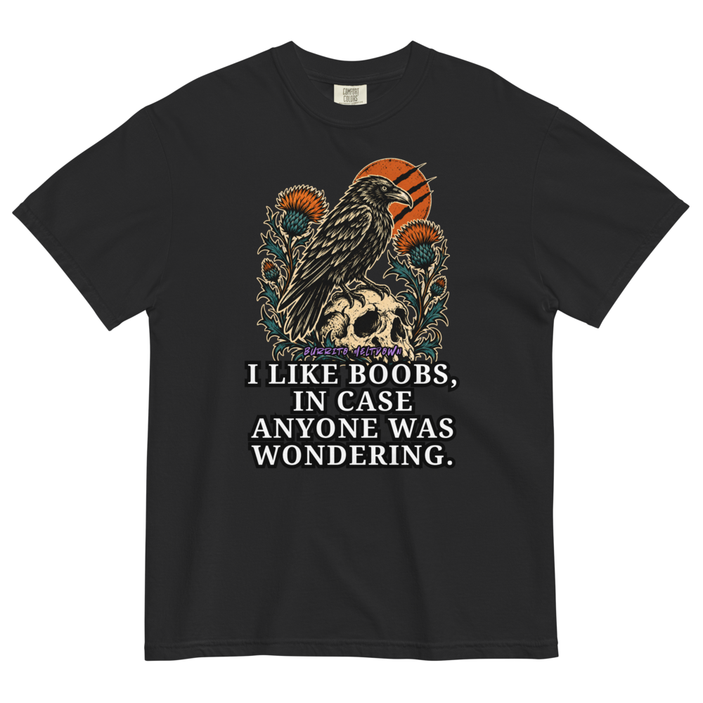 In Case Anyone Was Wondering – Raven and Skull Tee Mockup