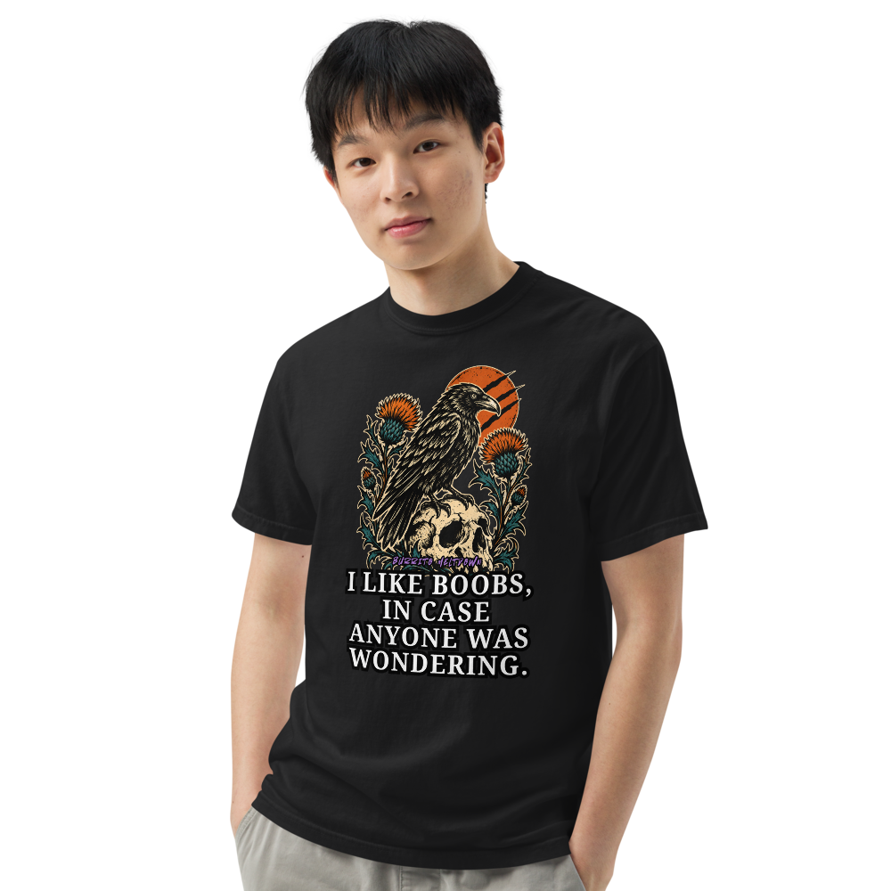In Case Anyone Was Wondering – Raven and Skull Tee Mockup