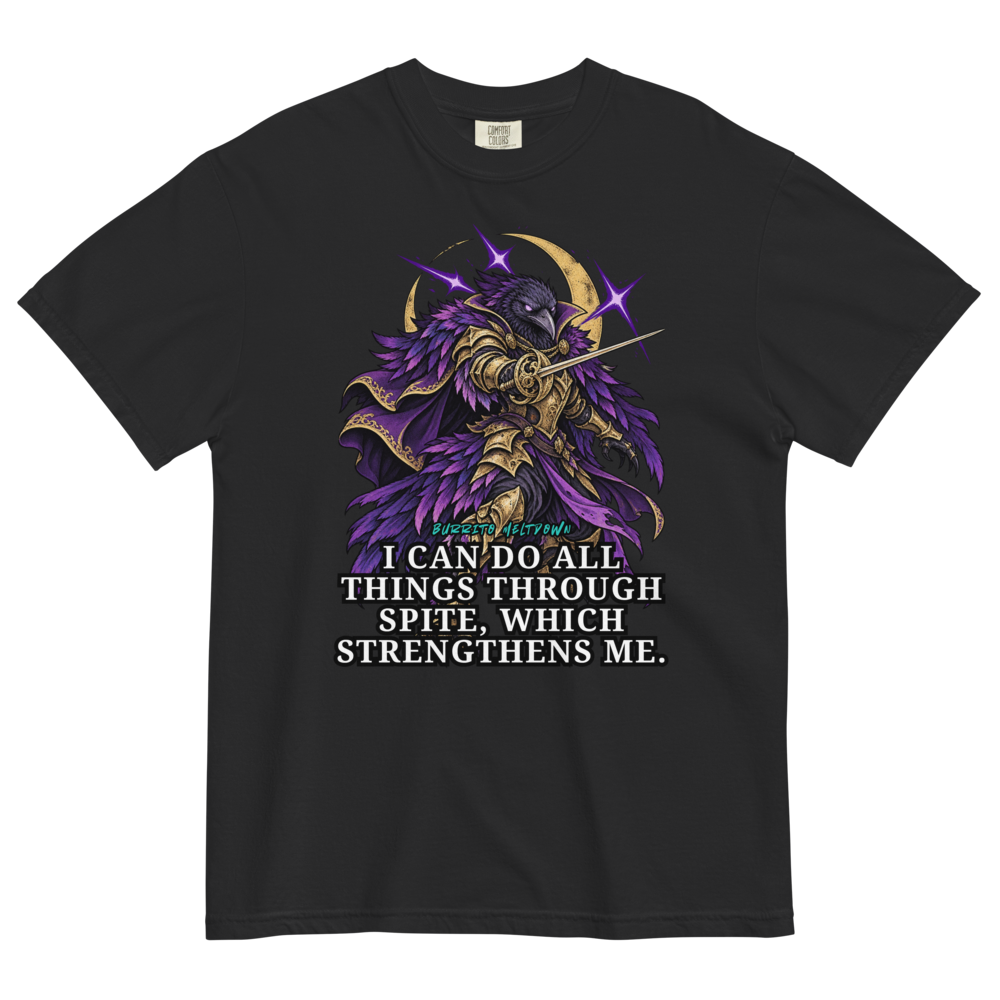 All Things Through Spite – Raven Warrior Tee Mockup