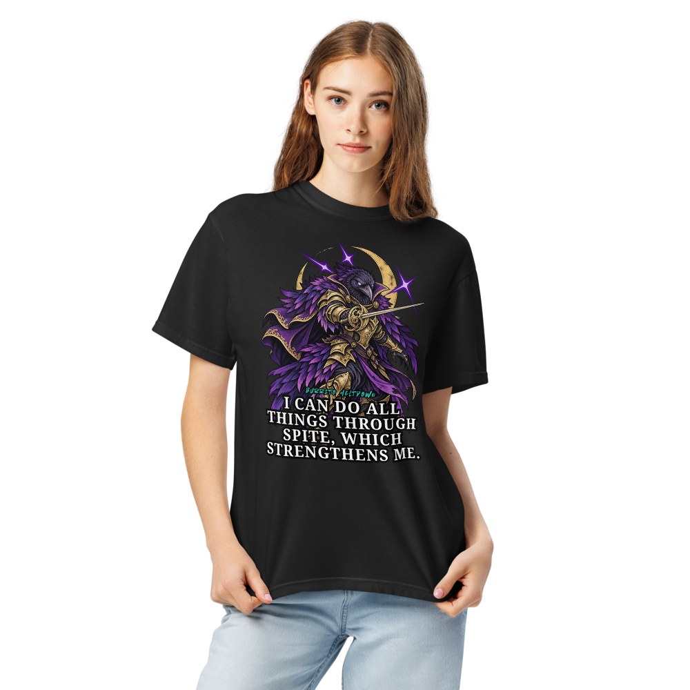 All Things Through Spite – Raven Warrior Tee Mockup