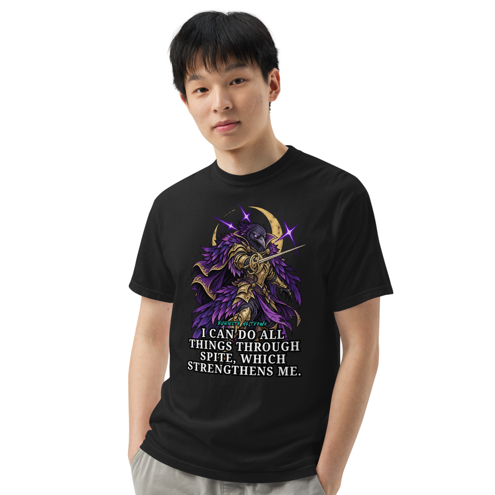 All Things Through Spite – Raven Warrior Tee Mockup