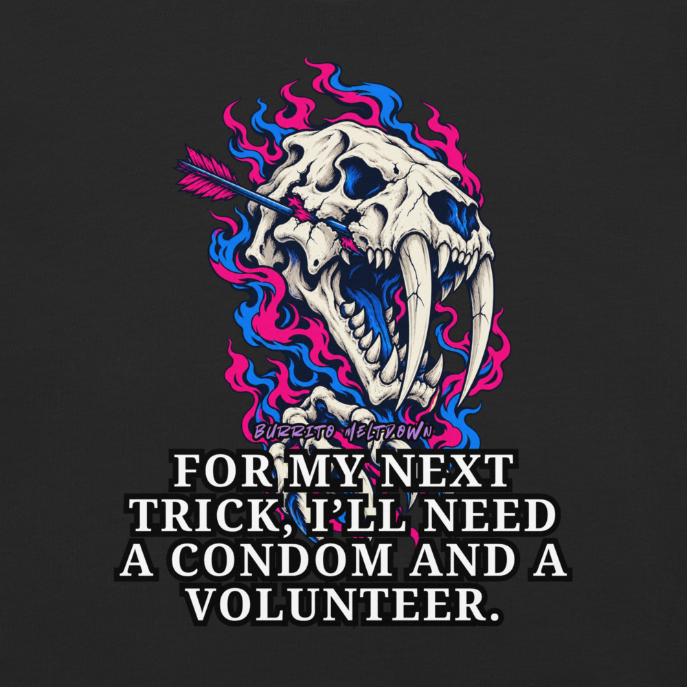 For My Next Trick – Arrow Sabertooth Skull Tee Mockup