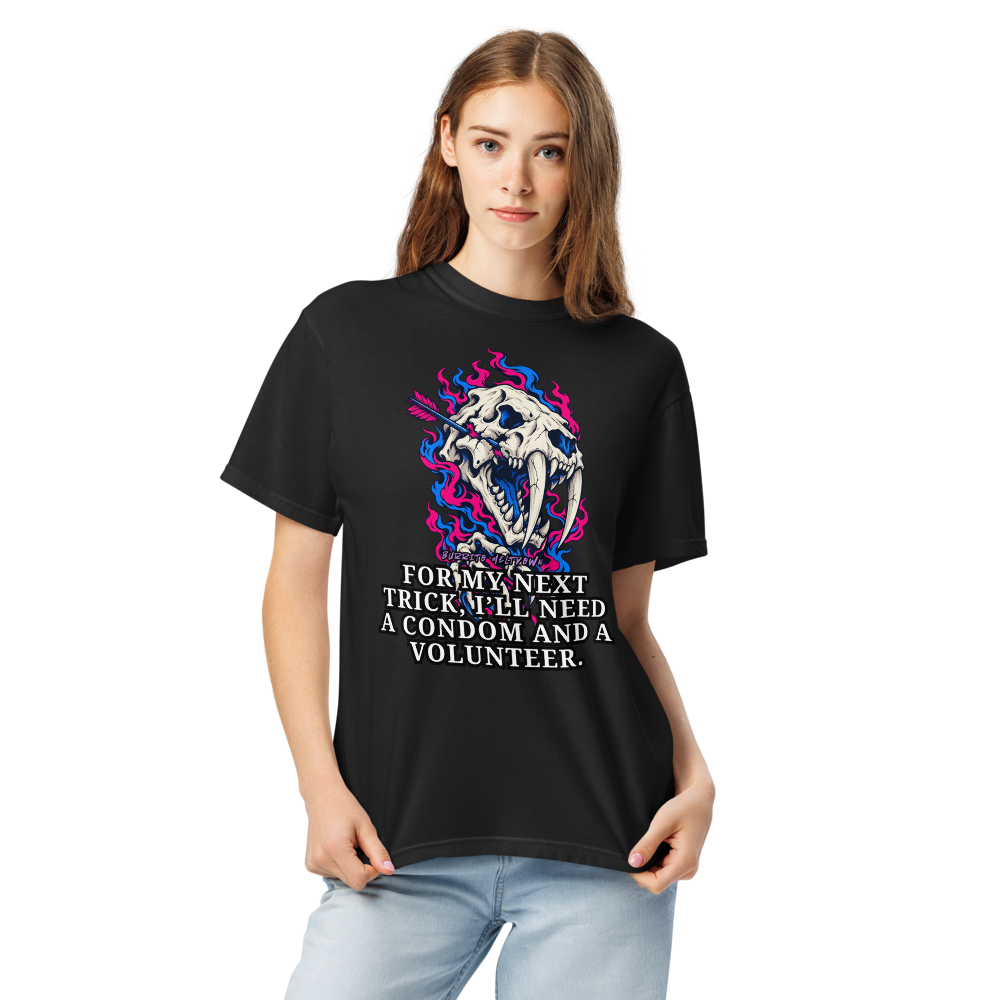 For My Next Trick – Arrow Sabertooth Skull Tee Mockup
