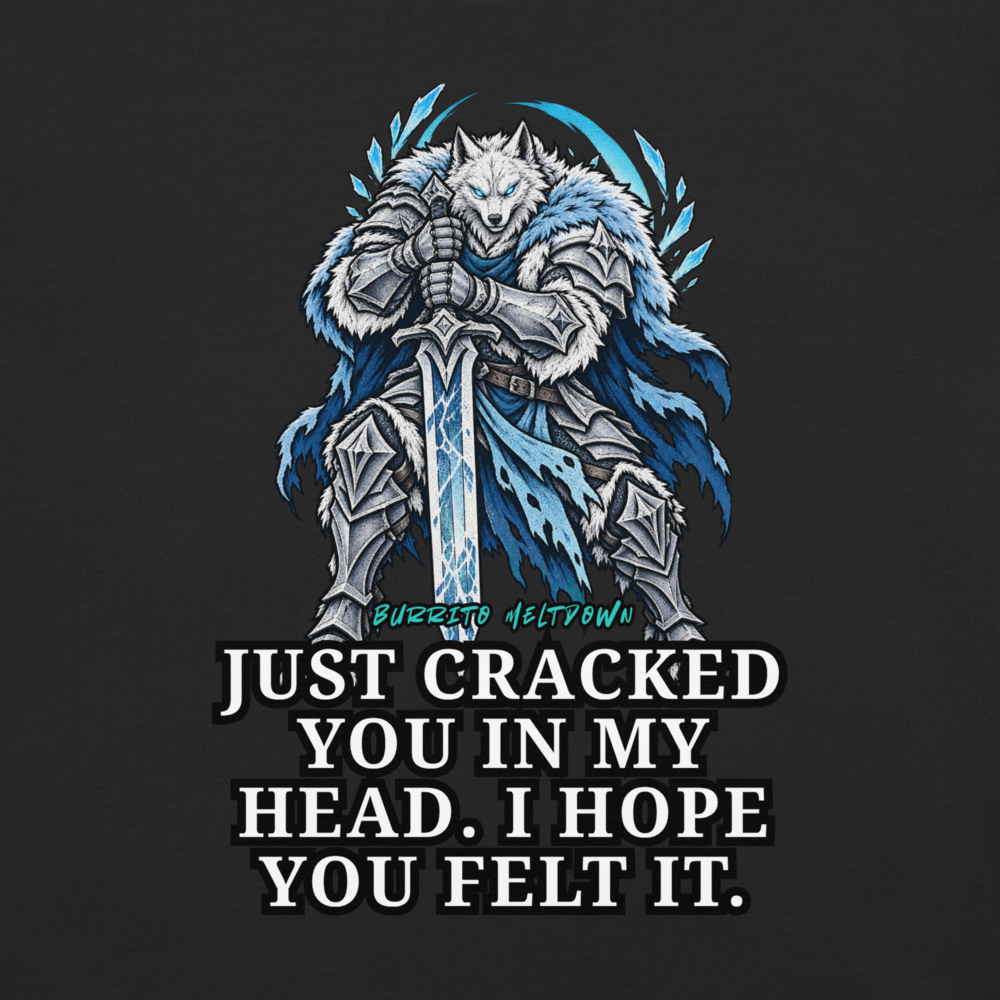 I Hope You Felt It – Wolf Knight Tee Mockup