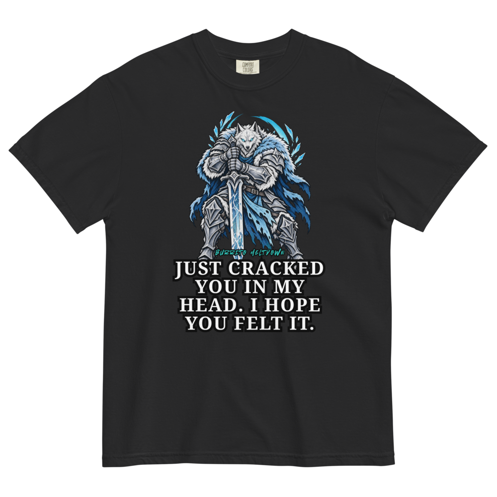 I Hope You Felt It – Wolf Knight Tee Mockup